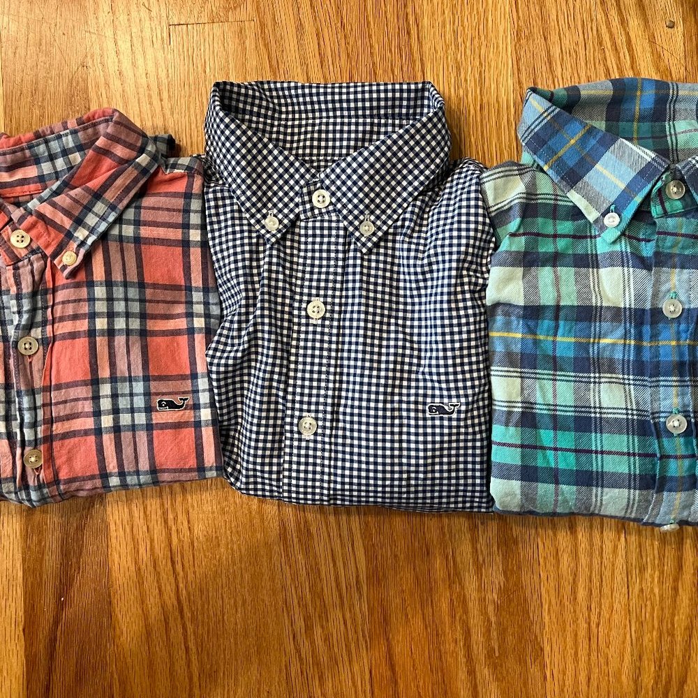 vineyard vines boys long sleeve button downs Boys size 16